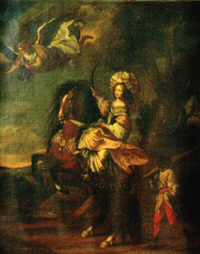 Allegorical painting of Maria Cristina of France
